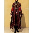 thumbnail image 3 of Vestido tipo kimono con estampado bohemio de talla grande con mangas de murciélago para verano y primavera de 2024, ropa de playa holgada para mujer, pareo, 3 of 4