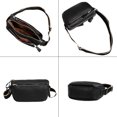 thumbnail image 6 of URSOFINE Genuine Leather Crossbody Bag for Women, Multi-Pocket Casual Sling Purse with Adjustable Wide Strap, 6 of 7