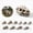 C004- D, variant on Mini Halloween Figurines, Mini Skulls, Skeleton Toys, Summerween Creature Collection, Realistic Carved Bone Texture, Gothic Centerpiece Party Favors