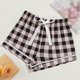 thumbnail image 3 of Krdevn Women's Plaid Pajama Shorts - Summer Drawstring Lounge Shorts for Home Comfort,Size M, 3 of 3