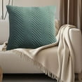 thumbnail image 1 of Solid Color Velvet Pleated Pillowcase, Soft Sofa Cushion Headboard Pillow, Office Lumbar Support With Hidden Zipper, Fine Quilting Craftsmanship, Durable And Comfortable, 1 of 7