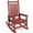 Crimson Red, variant on SERWALL Outdoor Rocking Chair, HDPE Patio Rocker for Lawn, Porch, Crimson Red