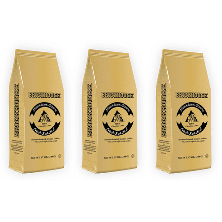 Brickhouse 100% Colombian Ground Coffee, 3/12 oz bags