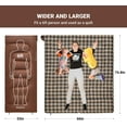 thumbnail image 4 of KingCamp XL Lightweight Cotton Flannel Sleeping Bags, Oversized  Envelope Sleeping Bag for Adults for Backpacking & Camping, 5.07LBS ,Left (Coffee), 4 of 8