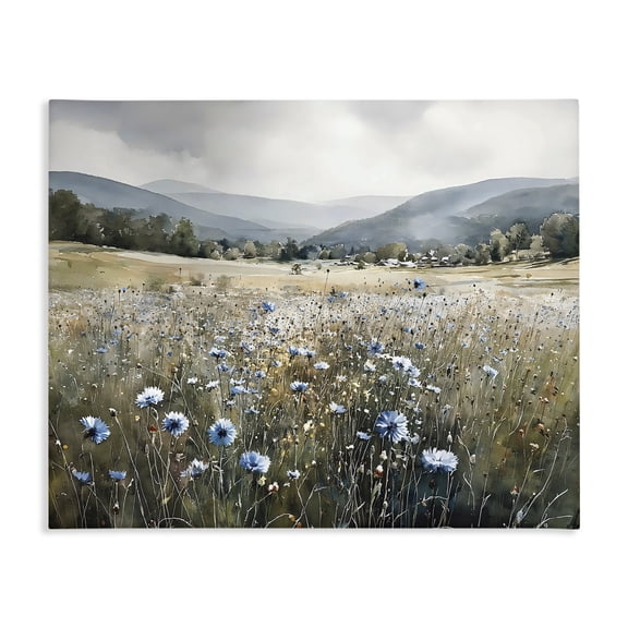 Stupell Industries Farmhouse Sapphire Speckled Fields Canvas Art, 20 x 16, by Franklyn Gregory