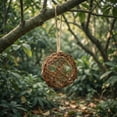 thumbnail image 4 of Alpaca Bird Nesting Hummingbird Houses for Outside Bird Nesting Material Bird Nesting Ball Hummingbird House 3" Brown Birds Gnawing Toys Hanging Rattan Balls Drawing Bird Nests 8cm (1 Pc), 4 of 4