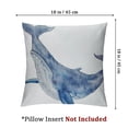 thumbnail image 4 of Large Whale Watercolor' Animal Throw Cushion Pillow Cover for Living Room, Sofa, 4 of 7
