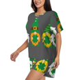 thumbnail image 2 of Xecao Spring St Patrick’S Day Irish Gnomes print Swimsuit for women, Summer-ready, sporty style.Quick-dry fabric. Many sizes & colors., 2 of 9