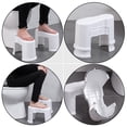 thumbnail image 4 of Miangastore 2Pcs Home Anti-skid Toilet Footstools Bathroom Plastic Toilet Stepping Stools, 4 of 8