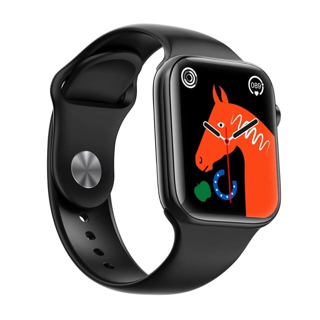 Reloj inteligente Smartwatch W12 Pro con pantalla HD de 1,83 pulgadas, color negro