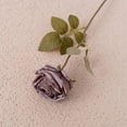 thumbnail image 2 of 15.6'' Valentine's Day Fake Rose Bouquet,1Pcs Artificial Roses Flowers,Realistic Roses, Real Touch Cloth Rose, Single Fake Flower Long Stem Bouquets for Home Wedding Party Decoration(Purple), 2 of 9