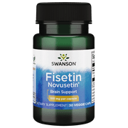 Swanson Fisetin 100 mg 30 Veggie Capsules | Molecularly Similar to Apigenin, Luteolin, and Quercetin