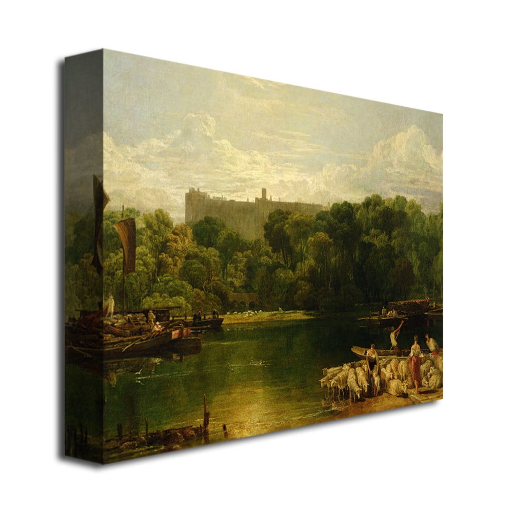 Trademark Fine Art Joseph Turner 'Windsor Castle from the Thames' Canvas Art