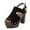 Black, variant on Clearance VerPetridure Wedge Heel Sandals Women's Sandals Summer Casual Thick Bottom Fish Mouth Solid Color Sandals