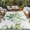 thumbnail image 3 of Fsddascl Spring Leaves Outdoor Rug for Patio/Deck/Porch, Non-Slip Large Area Rug 5 x 8 Ft, Simple Farmhouse Green Botanical Leaf Indoor Outdoor Rugs Washable Area Rugs, Reversible Camping Rug Carpet, 3 of 5