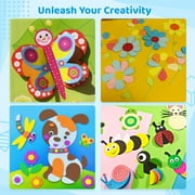 Circle Punch Set, 5Pcs Paper Hole Punches 3/8, 5/8, 1, 1.5, 2, Scrapbooking Spring-Action Lever Paper Punch Shapes for Paper Craft Card Making DIY Arts