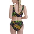 thumbnail image 3 of Ocsxa Mardi Gras Surface Women'S High Waisted Bikini Sets Sporty Two Piece Swimsuits-Large, 3 of 8