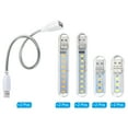 thumbnail image 4 of Uxcell 1W 2W Luces USB Portátiles con Cables Flexibles de Gooseneck, Blancas y Cálidas, Paquete de 10, 4 of 7