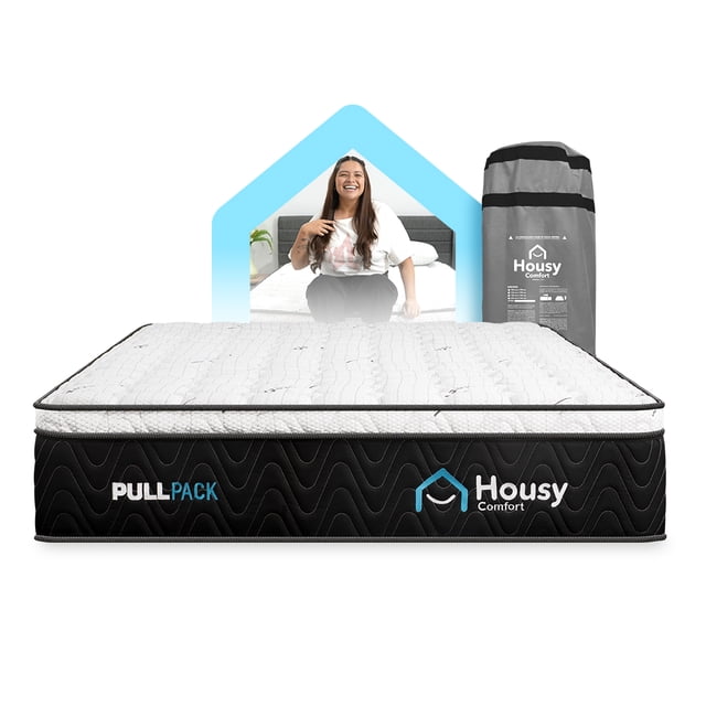 Colchón Matrimonial Housy Comfort Pullpack Resortes Pocket Tela Antiestática Comprimido