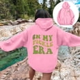 thumbnail image 2 of Miaoju Womens Hoodies Long Sleeve Tops Vintage Graphic Print Pullover Womens Fashion Tops Fall Clothes Drop Shoulder, 2 of 5