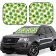 thumbnail image 1 of Fotbe Green Kiwi Juego de 2 Piezas de Parasoles para Parabrisas | Bloqueador Solar para Auto | Accesorios Plegables para Protección Solar Interior-Medium, 1 of 6