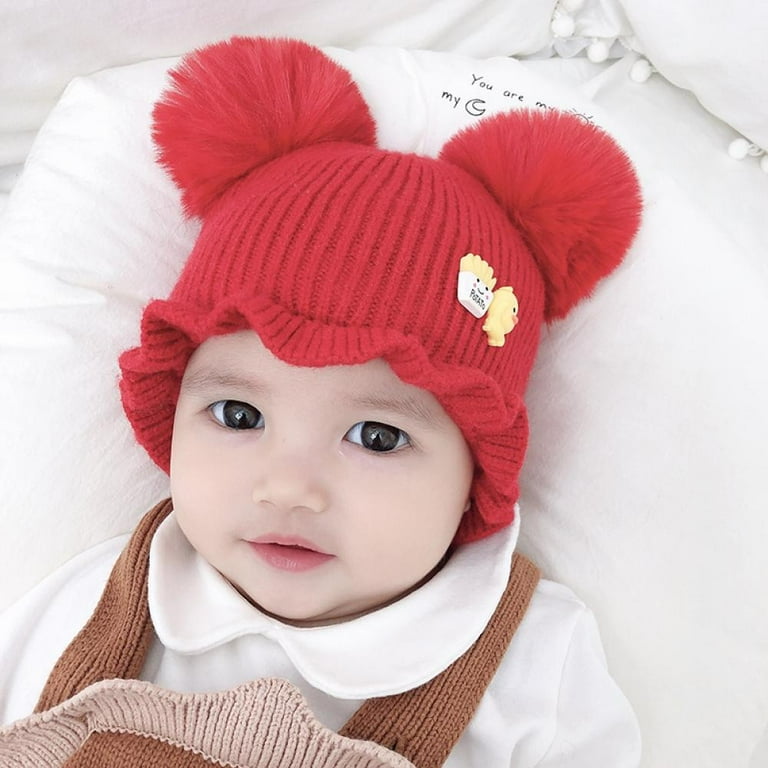 Baby Hat Pom Pom Infant Caps Baby Boy Girl Toddler Hats Infant Beanie Caps  