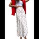 thumbnail image 1 of Falda Midi con Estampado Floral para Mujer, Informal, de Cintura Alta Elástica, con Cremallera, Estilo Bohemio Vintage. M, 1 of 8