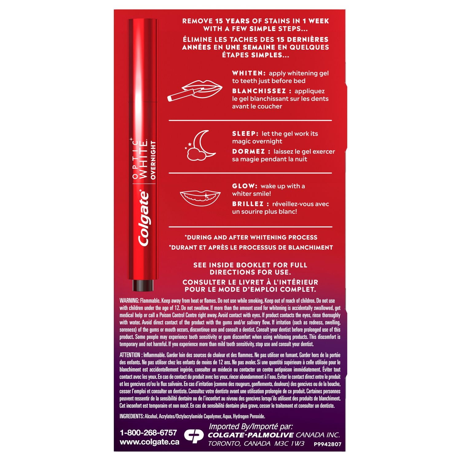 Colgate® Optic White® Overnight Whitening Pen, Colgate Optic Whitening Pen