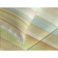thumbnail image 4 of Ambesonne Pastel Quilted Bedspread Set 3 Pcs, Stripes Watercolor Art, King Size, Multicolor, 4 of 5