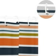thumbnail image 5 of Coolnut Orange Gray Stripes Shower Curtain Bathroom Decor Watercolor Shower Curtain Sets Fabric Cloth Bathroom Curtains with Hooks 60x72 Inch, 5 of 6