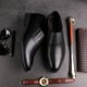 thumbnail image 2 of Zapatos formales de cuero para hombres, mocasines negros, zapatos de vestir de negocios, zapatos de boda elegantes para hombres, zapatos clásicos Sepatu Slip On Pria (27 cm), 2 of 3