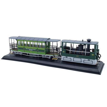1:87 Scale 1894 Swiss G3-3 Rail Tram Alloy Model Vintage Steam Locomotive for Collectors Enthusiasts