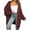 Red, variant on Women's Casual Long Sleeve Open Front Lightweight Midi Long Waffle Knit Cardigan Sweater with Pockets Fall Winter Outerwear Coat