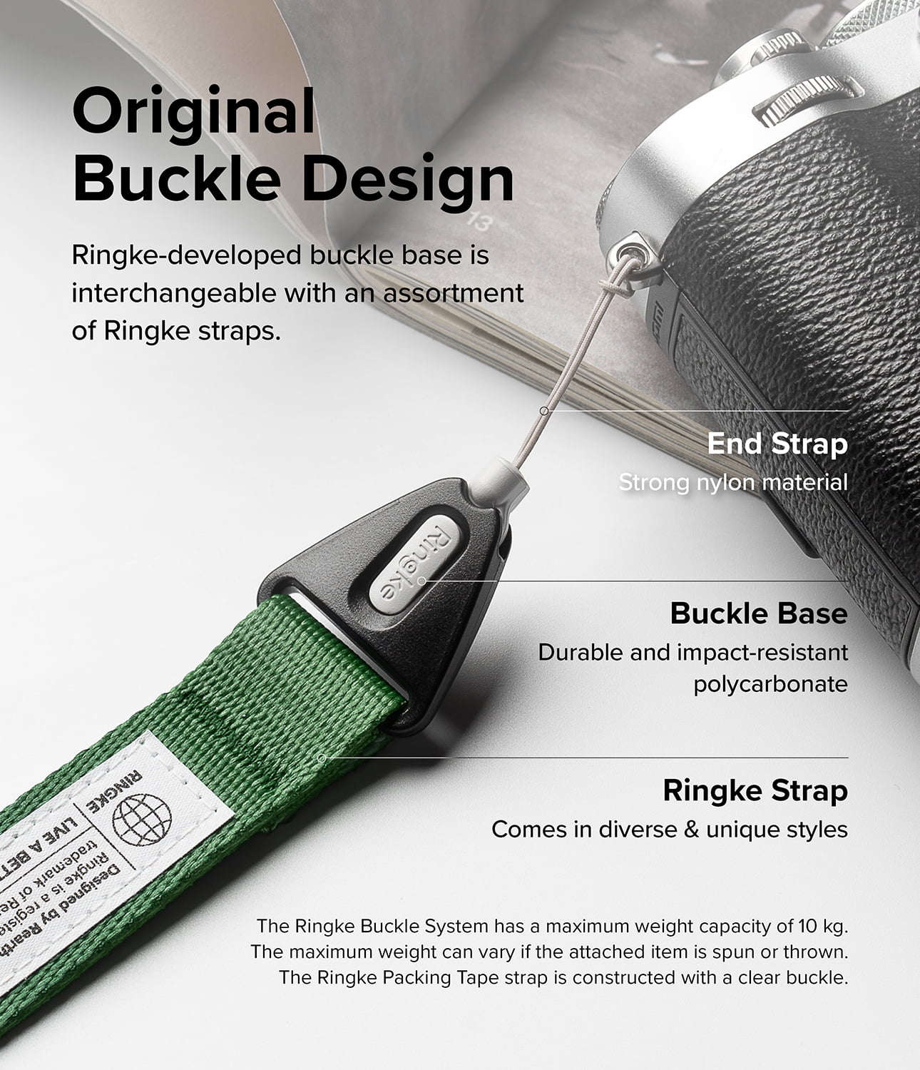 Ringke Shoulder Strap [Phone Lanyard] for Camera and Phone Strap, Designed For iPhone 17 Case Adjustable Sturdy Universal Crossbody Strap - Forest