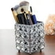thumbnail image 4 of Makeup Brush Holders Pen Holder Handcrafted Crystal Pencil Pen Collection Cosmetic Storage for Vanity Desk Organizer Square Silver, 4 of 5