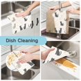 thumbnail image 2 of Yayeee 6 Pack Kitchen Dish Cloths Set for Washing Soft Drying Absorbent Microfiber Towels, Black Cute Cats, 2 of 9