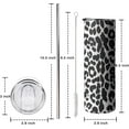 thumbnail image 6 of Leopard Tumbler, Tumbler with Lid and Straw-Leopard, Cheetah Print-Stainless Steel Insulated-Skinny Tumbler for Women Mom Girls Daughter Teenage Girls-Travel Iced Coffee Cup Mug-20 Oz Tumbler, 6 of 6