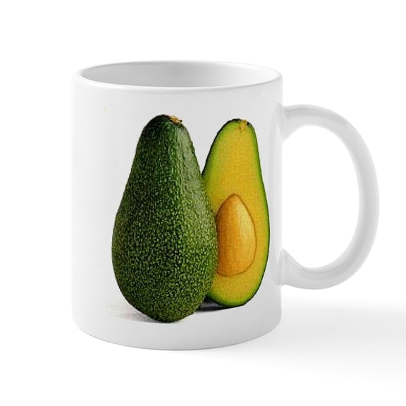 CafePress - Avocado Mugs - 11 oz Ceramic Mug - Novelty Coffee Tea Cup