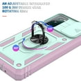 thumbnail image 5 of ShellTech Case for Galaxy S20 FE, Shockproof Impact Resistant with Slide Lens Protective Cover Case for Samsung Galaxy S20 FE/S20 FE 5G,Green/Pink, 5 of 11