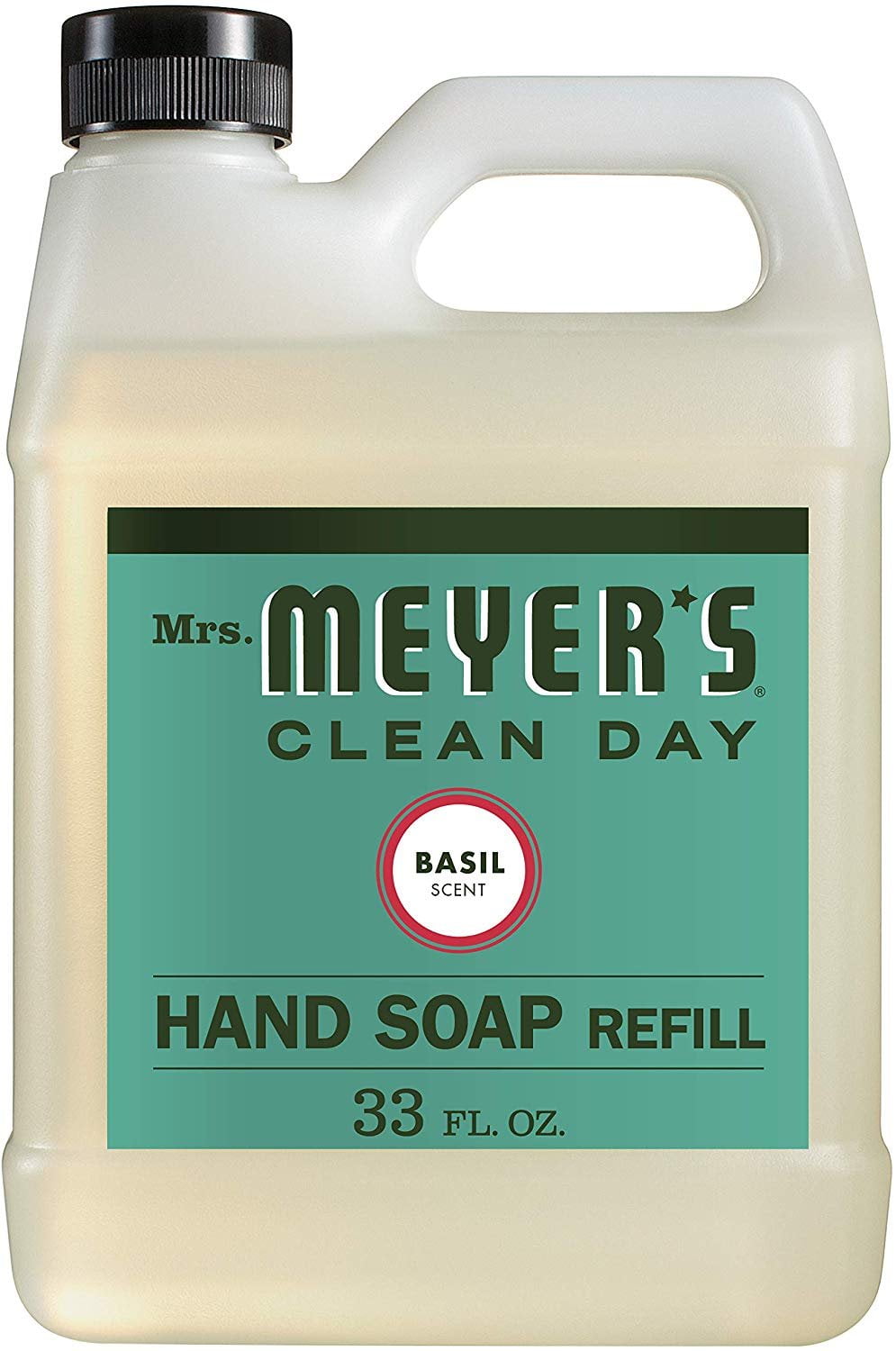 Mrs. Meyers Liquid Hand Soap Refill, Basil, 33 fl oz Pack of 1