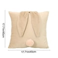 thumbnail image 3 of Hometravel Rabbit Plush Pillow Cover, Easter Living Room Sofa Bedroom Cushion Case, Small Fresh Decorative Cover for Home, Soft Cover for Accent Pillow, Chair, Bed, Bench, Lounge, 3 of 6