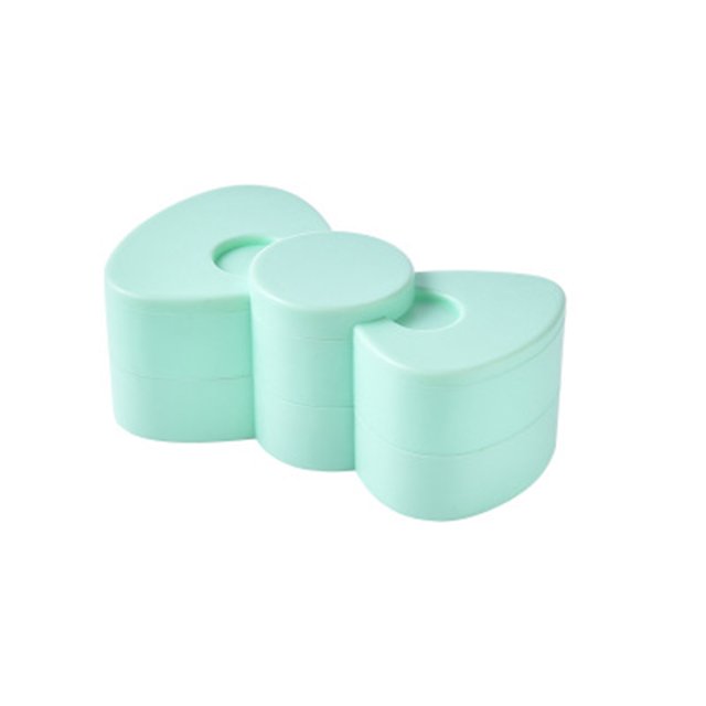 Gupgi Earring Storage Box Bow-Shaped Holder Rotary Necklace Container