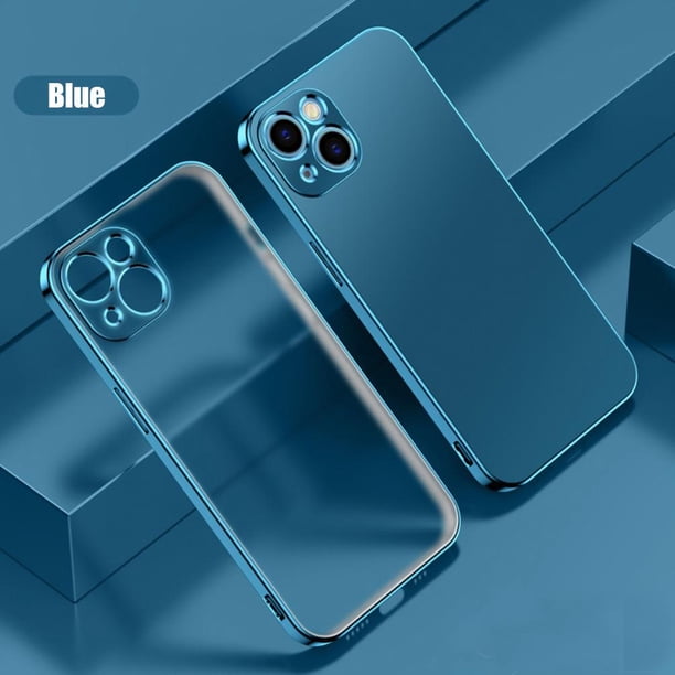 Cubierta De Teléfono De Tpu Suave Compatible Con Iphone 13 Cubierta De Teléfono De Glaseado Galvanizada Cubierta Protectora De Teléfono De Lente Completa matsuzay EL016809-15