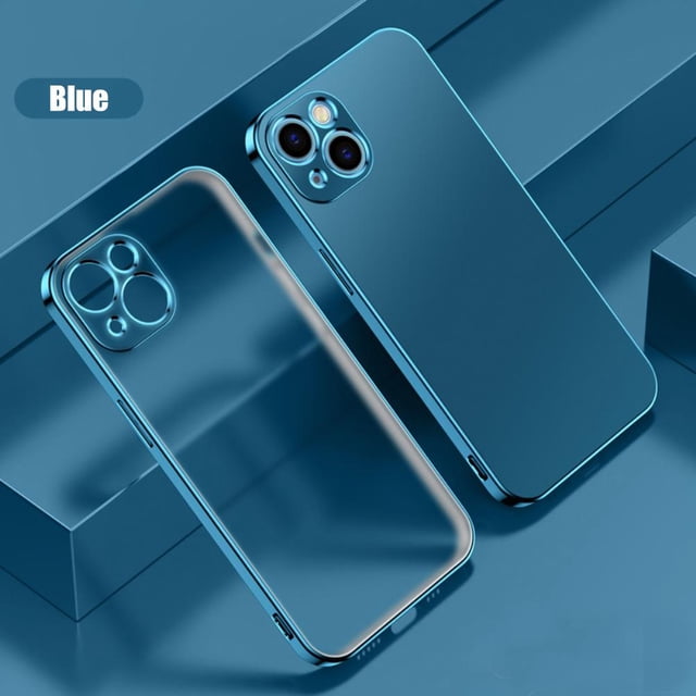 Cubierta De Teléfono De Tpu Suave Compatible Con Iphone 13 Cubierta De Teléfono De Glaseado Galvanizada Cubierta Protectora De Teléfono De Lente Completa Eigraketly EL016809-02