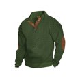 thumbnail image 1 of SUNSIOM Men's Fall Henley Sweater Patchwork Button Down Long Sleeve Knitwear Loose Fitting Pullover, 1 of 6