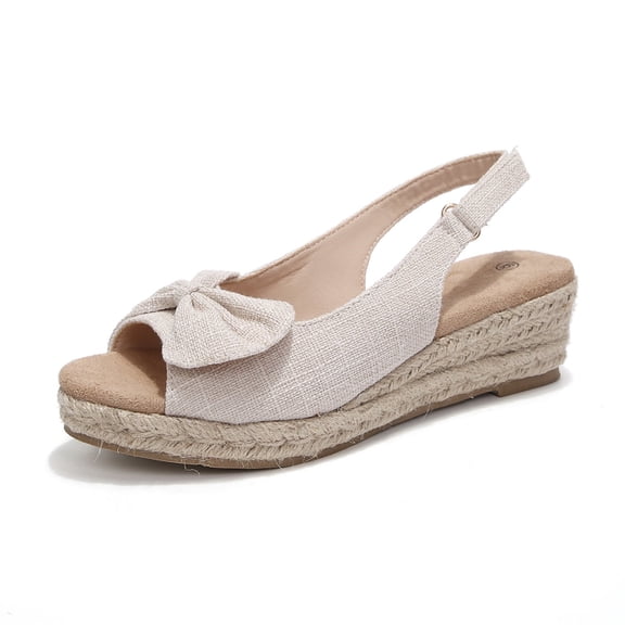 BOCCA Women’s Open-Toe Slingback Espadrille Platform Sandals for Summer, Perfect for Casual Outings, Beach, Vacation, and Daily Wear