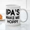 thumbnail image 3 of CafePress - IPA's Make Me Hoppy - 11 oz Ceramic Mug - Novelty Coffee Tea Cup, 3 of 4