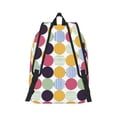 thumbnail image 3 of Daiia Polka Dot Vintage Canvas Backpack for Men and Women ,Hiking Backpack,Travel Laptop Bag for School,Large Capacity Backpack, 3 of 8