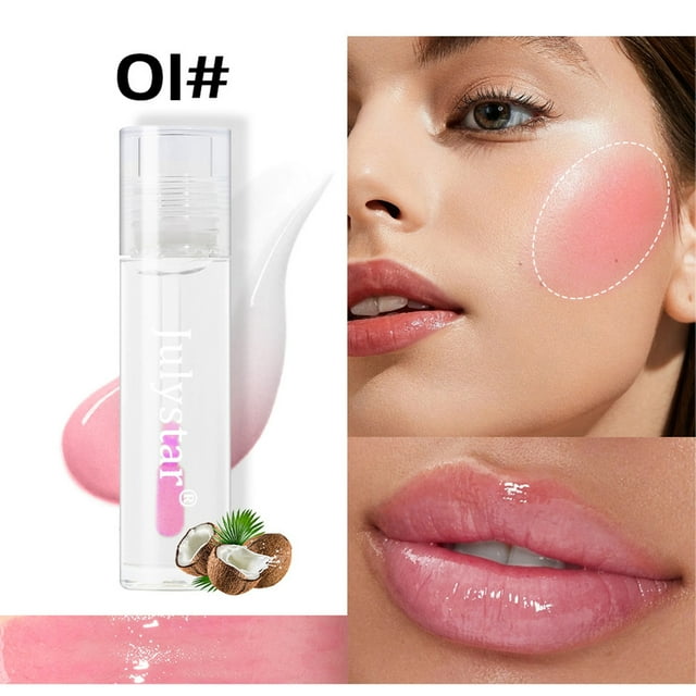 Xihbxyly Rubor Líquido, Fórmula Cremosa de Larga Duración, Color Versátil para Labios y Mejillas, Brocha de Aplicación Fácil, Frescura Durante Todo El Día, Ideal para Los Amantes Del Maquillaje, Disp