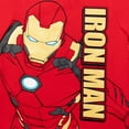thumbnail image 3 of Marvel Avengers Iron Man Toddler Boys T-Shirt and Mesh Shorts Outfit Set Toddler to Big Kid, 3 of 5